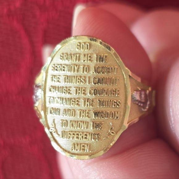 Jewelry - Solid Gold Serenity Prayer Ring